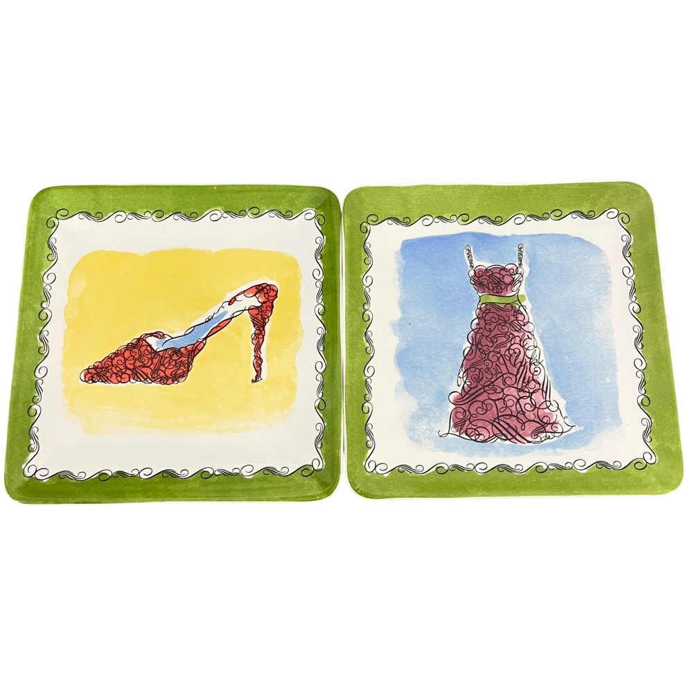 Dolomite Exclusively For Pier 1 Fashion set of 2 dessert / Bread Plates